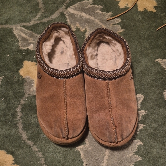 UGG Other - UGG Men's Brown Suede Shearling-Lined Slip-On Loafers